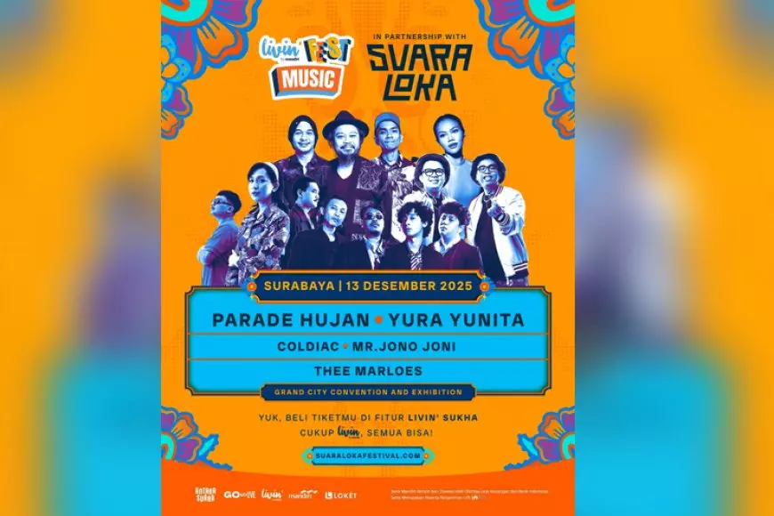 Yura Yunita, Coldiac, dan Parade Hujan Akan Meramaikan Suara Loka Surabaya