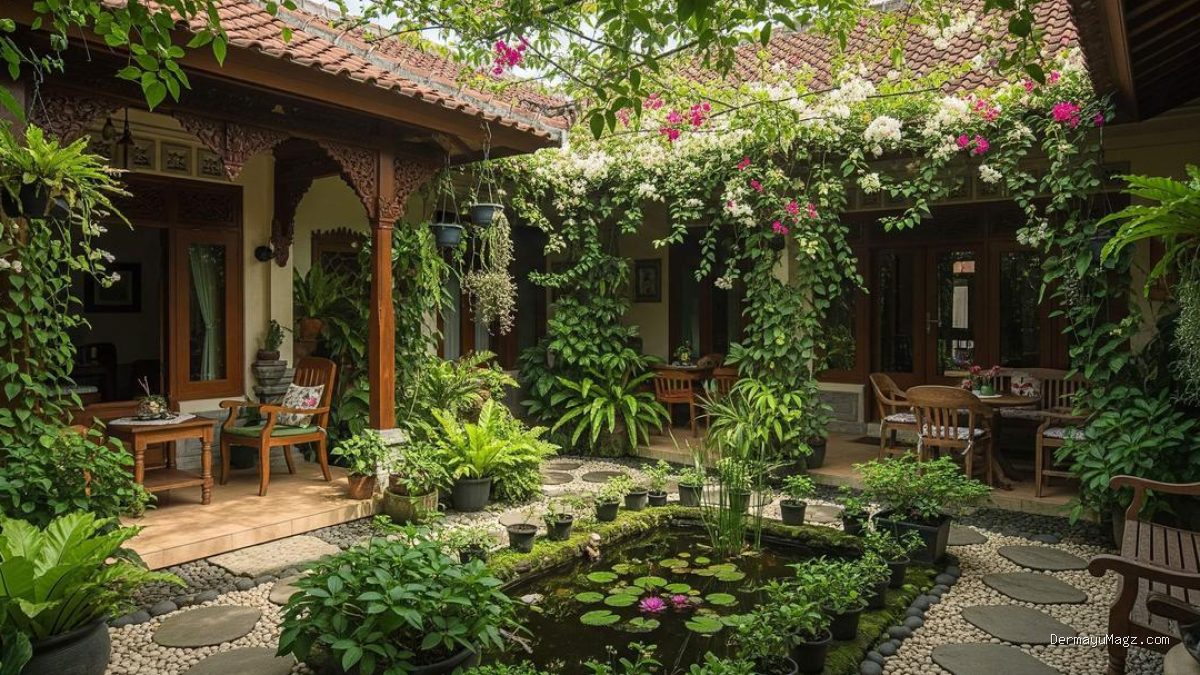 10 Desain Rumah Sederhana dengan Taman Dalam untuk Sirkulasi Udara Optimal