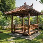 6 Desain Gazebo Sederhana untuk Kebun Buah Lahan Terbatas yang Nyaman dan Fungsional