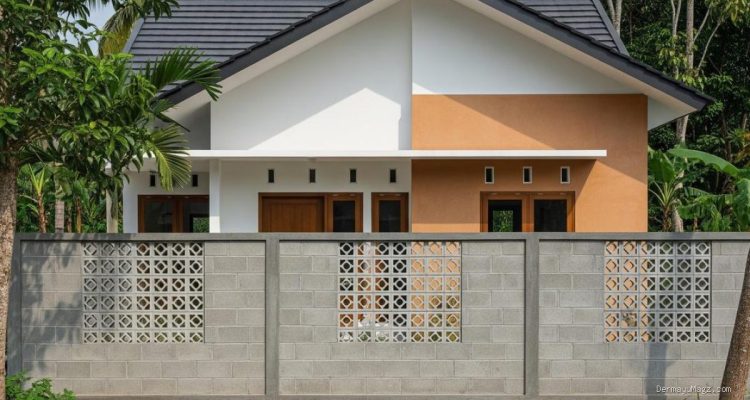 6 Model Pagar Batako Modern untuk Rumah Kampung dan Desa