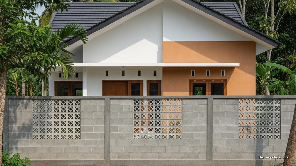 6 Model Pagar Batako Modern untuk Rumah Kampung dan Desa
