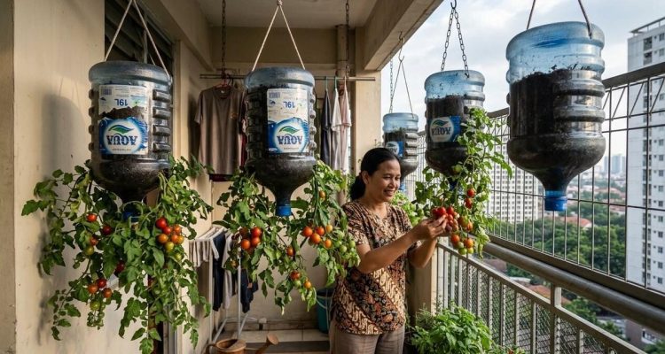 7 Ide Kebun Tomat Ceri Gantung untuk Lahan Sempit, Cocok untuk Rumah Susun & Apartemen