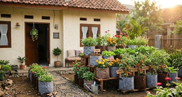 7 Inspirasi Kebun Mini dari Karung di Halaman Rumah, Ide Cerdas Berkebun di Lahan Sempit