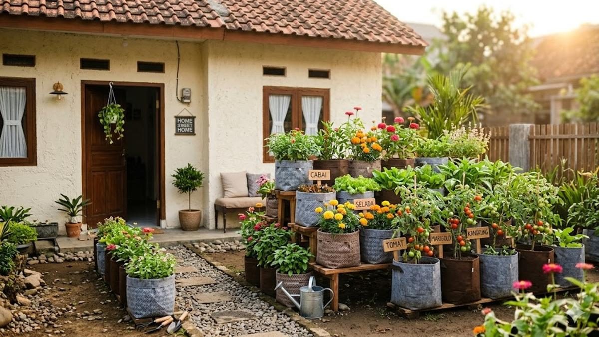 7 Inspirasi Kebun Mini dari Karung di Halaman Rumah, Ide Cerdas Berkebun di Lahan Sempit