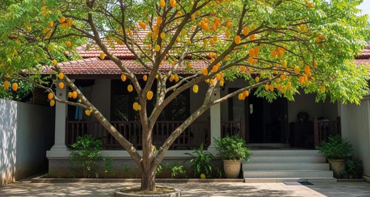 7 Pohon Buah Peneduh Rumah yang Akarnya Tidak Merusak Pondasi, Daun Rimbun, & Buah Tak...