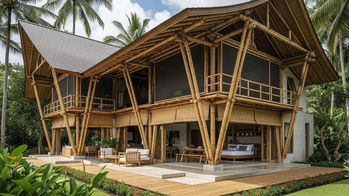 7 Rumah Semi Permanen Nyaman dan Asri untuk Keluarga, Ramah Anggaran