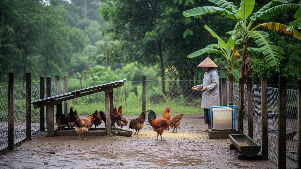 8 Cara Cepat Membuat Ayam Kampung Gemuk di Musim Hujan