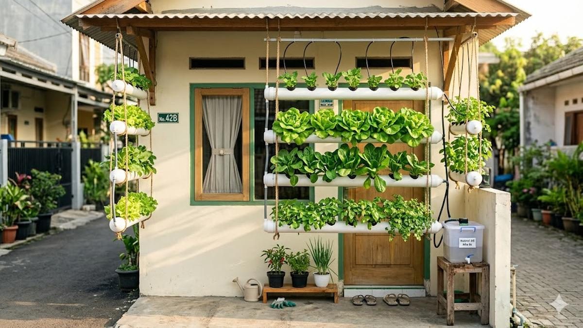 9 Ide Kebun Hidroponik Mini untuk Rumah Kontrakan Sempit