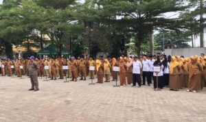 Apel Gabungan Haurgeulis: Camat Tekankan Disiplin & Pelayanan Publik