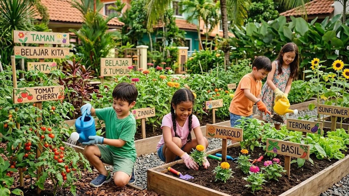 Berkebun Cepat Panen Bersama Anak di Libur Sekolah