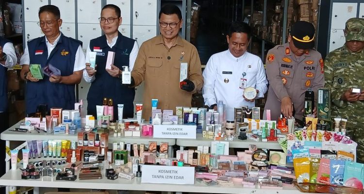 BPOM Sita Jutaan Kosmetik dan Skincare Impor Ilegal di Tangerang