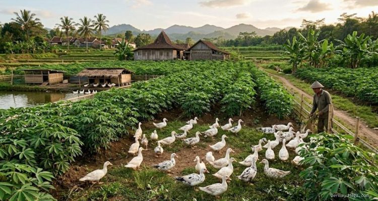 Budidaya Entok dan Singkong: Hemat Pakan Berkat Kombinasi