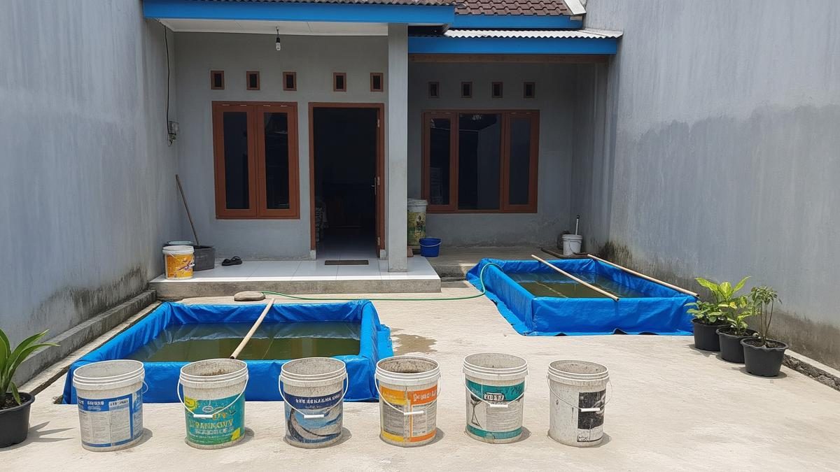 Budidaya Lele di Halaman Cor: Tumbuh Optimal, Panen Melimpah