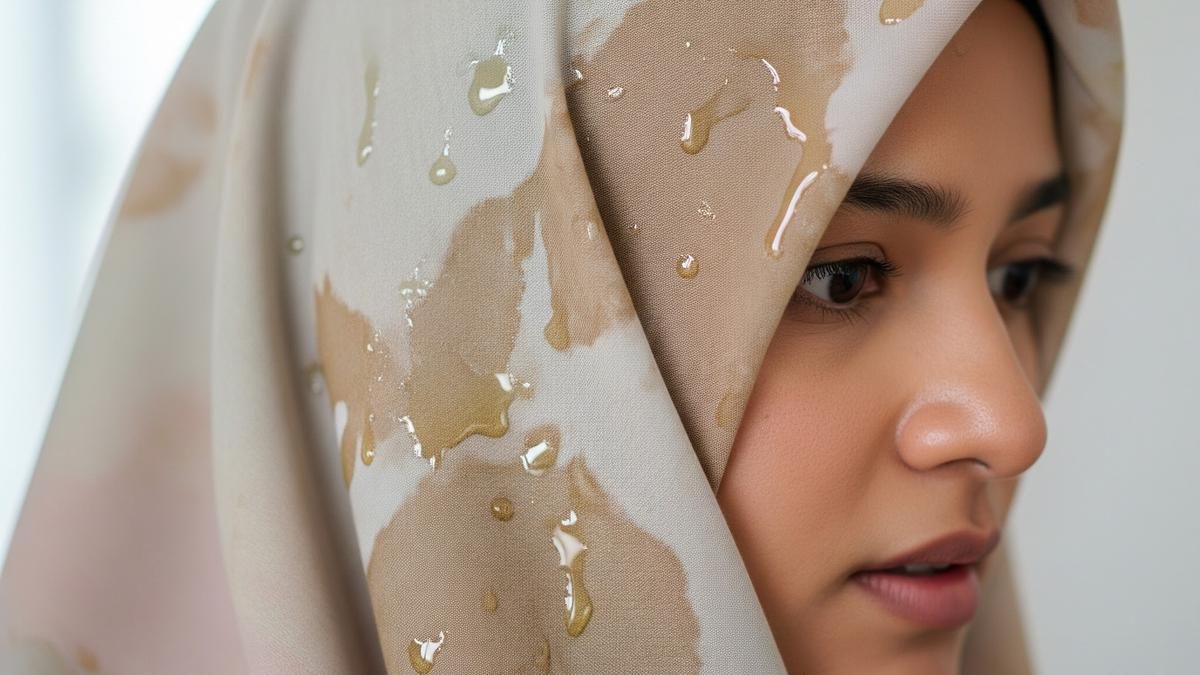Cara Ampuh Hilangkan Noda Minyak di Jilbab Agar Bersih Sempurna