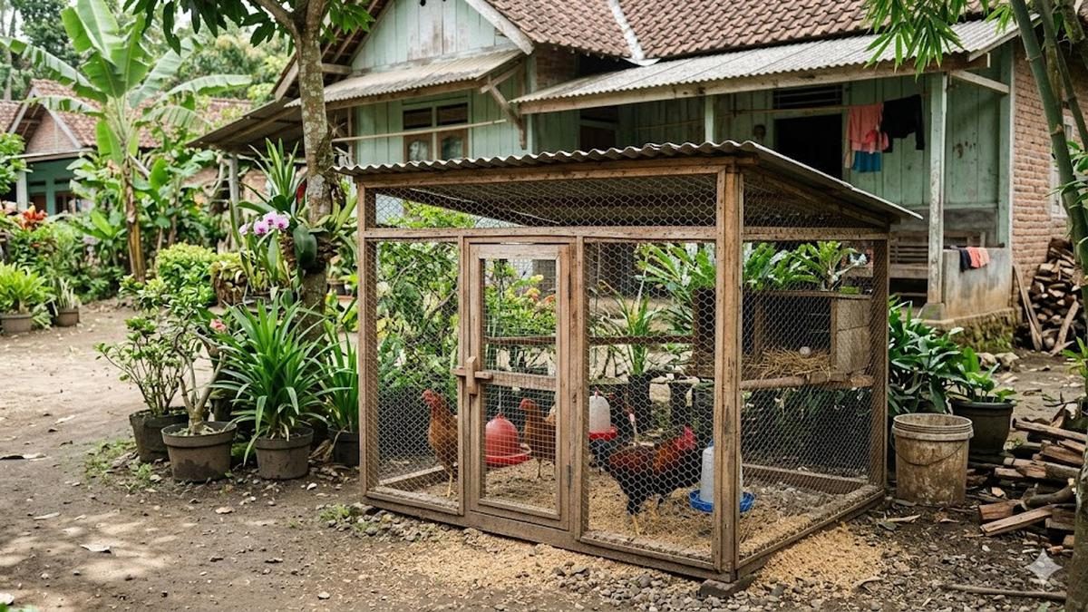 Cara Membuat Kandang Ayam Mini dari Jaring yang Praktis, Ini Inspirasi Desainnya