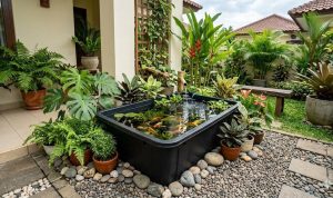 Cara Praktis Membuat Kolam Hias Mini di Teras Tanpa Penggalian, 5 Inspirasi Desain