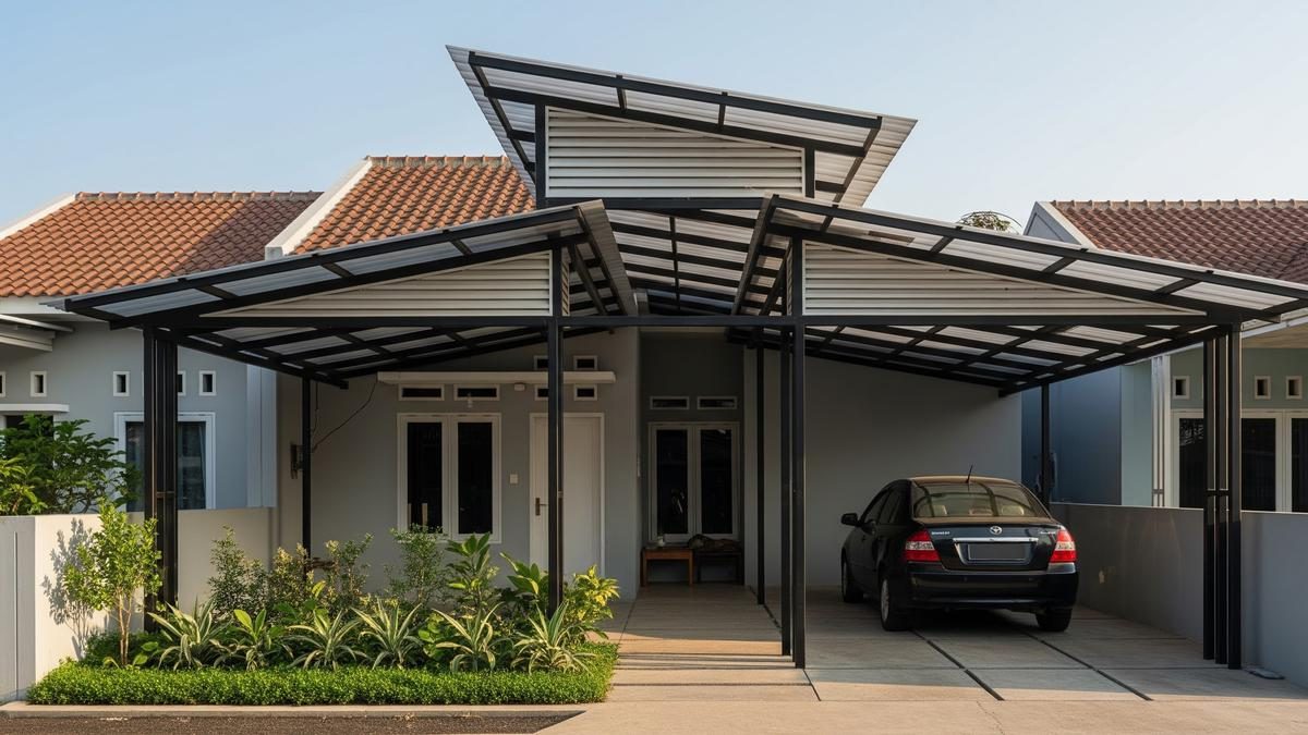 Desain Carport dengan Sirkulasi Udara untuk Kendaraan Aman