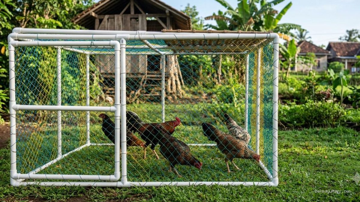 Desain Kandang Ayam Umbaran Portable: Solusi Fleksibel untuk Lahan Terbatas