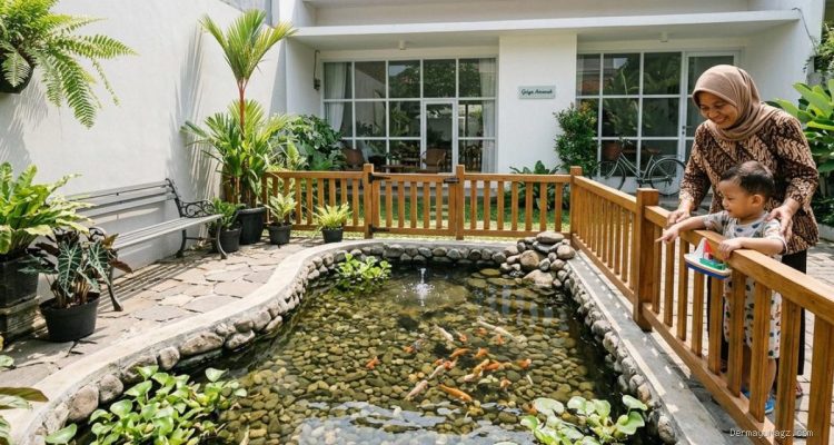 Desain Kolam Ikan Aman untuk Rumah dengan Lansia dan Balita