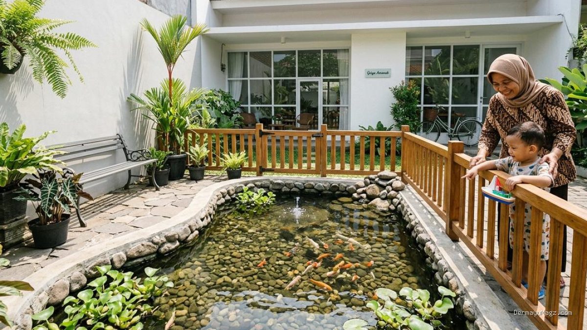 Desain Kolam Ikan Aman untuk Rumah dengan Lansia dan Balita