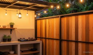 Desain Pagar Belakang untuk Dapur Luar Ruangan, Ciptakan Rumah Nyaman dan Modern