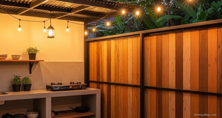 Desain Pagar Belakang untuk Dapur Luar Ruangan, Ciptakan Rumah Nyaman dan Modern