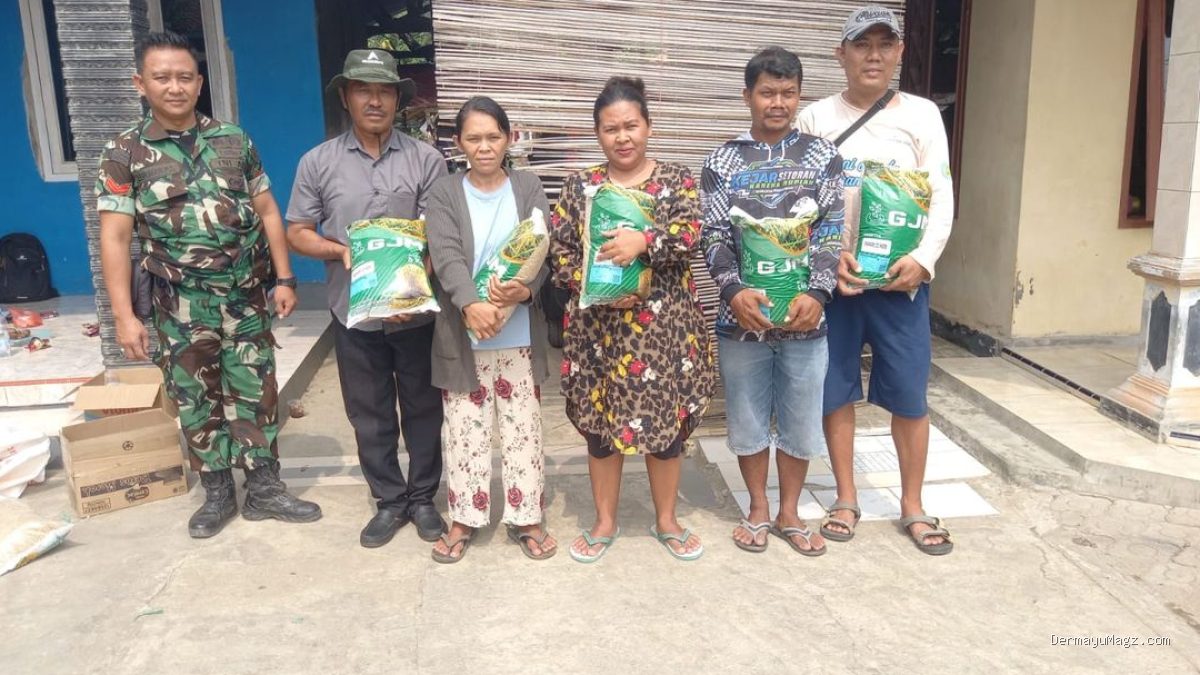 Gempur Ketahanan Pangan: Koptu Lukman Kawal Benih Inpari 32 HDB Cikedung
