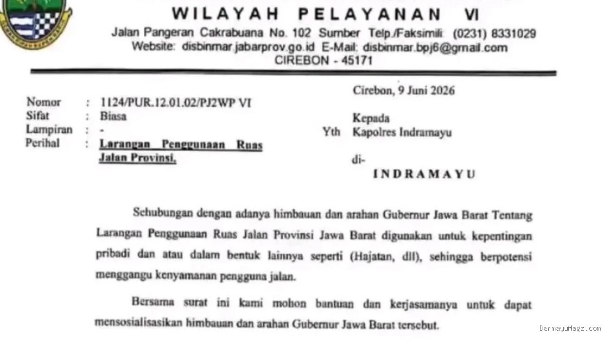 Hajatan Tutup Jalan Provinsi: Pemprov Jabar Larang, Ruas Vital Indramayu Steril