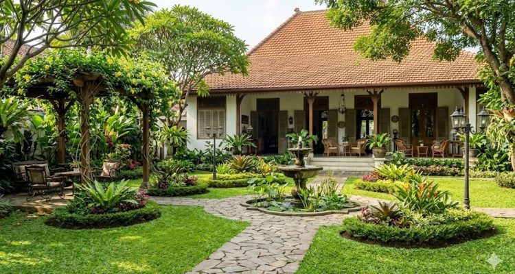 Halaman Rumah Kuno yang Tetap Menawan untuk Ditiru di Era Modern
