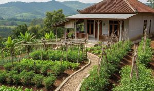 Ide Kebun Sayur Asri dan Mudah Dirawat untuk Rumah di Perbukitan