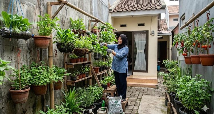 Ide Kebun Sayur di Lahan Sempit untuk Ibu Rumah Tangga, Solusi Dapur Hemat