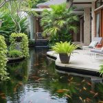 Ide Menawan Menggabungkan Kolam dan Area Duduk Santai Keluarga