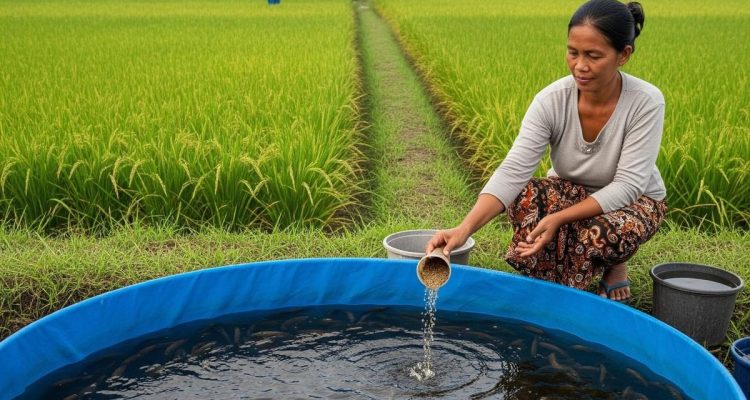 Ide Ternak Ikan Kolam Terpal untuk Ibu Rumah Tangga Dekat Sawah