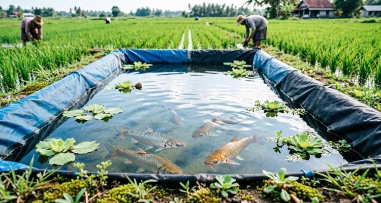 Ikan Peliharaan Ideal untuk Kolam Terpal Dekat Sawah