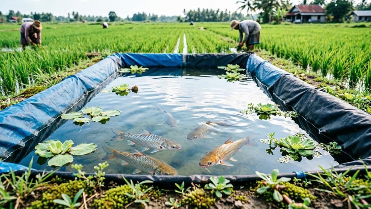 Ikan Peliharaan Ideal untuk Kolam Terpal Dekat Sawah