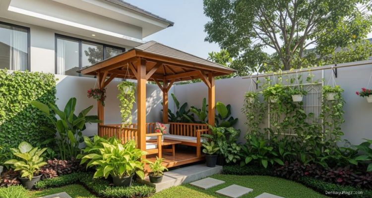 Inspirasi Desain Gazebo Bambu Modern untuk Halaman Sempit