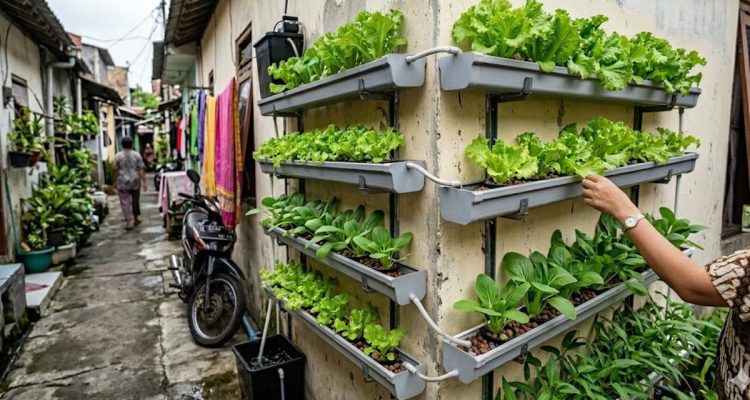 Inspirasi Kebun Mini Hidroponik untuk Lahan Terbatas di Rumah Gang Sempit