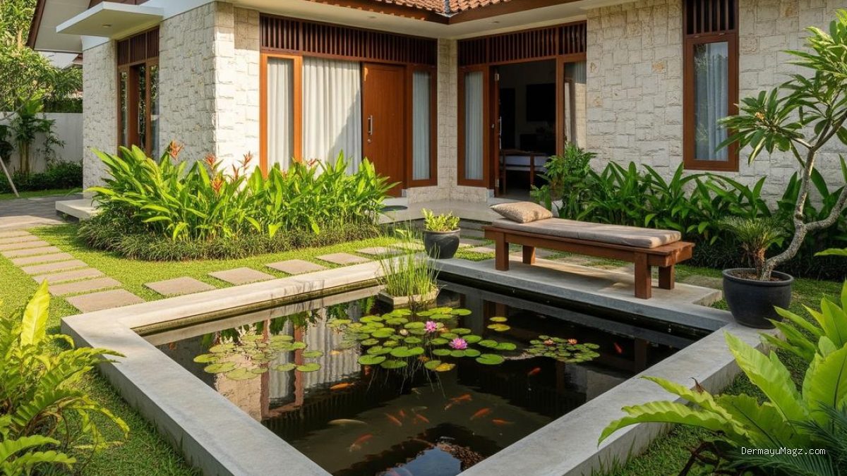 Inspirasi Kolam Ikan untuk Nikmati Masa Pensiun di Rumah, Tenang dan Nyaman