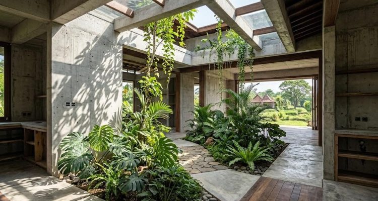 Inspirasi Rumah Desa Bergaya Unfinished yang Berkelas