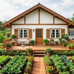 Inspirasi Rumah Pedesaan dengan Kebun Sayur di Sekitar Halaman: Harmoni Alam dan Fungsional
