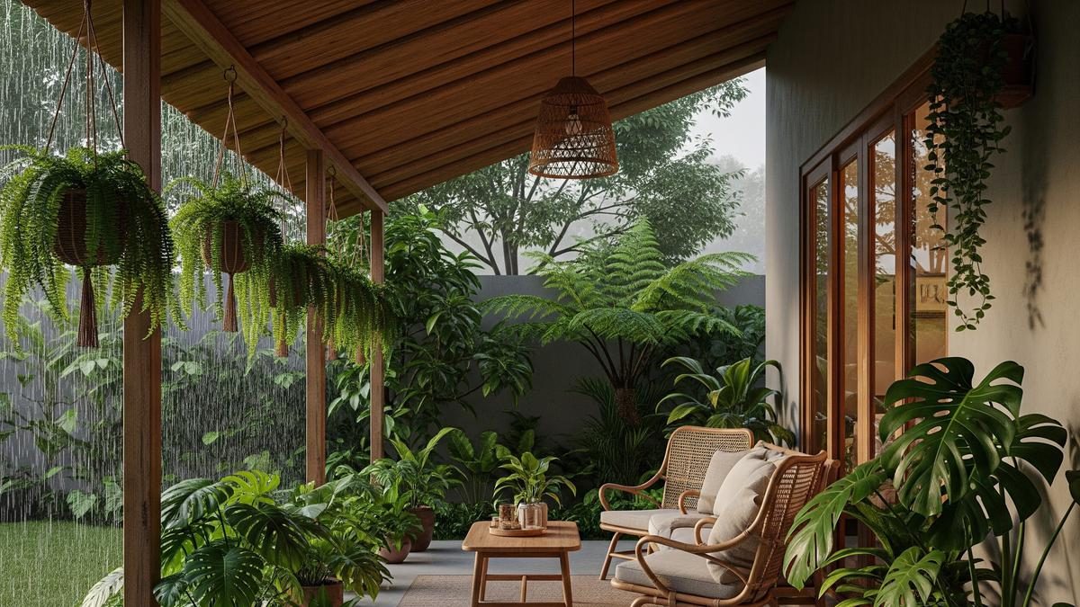 Inspirasi Teras Nyaman di Musim Hujan, Desain Fungsional dan Estetis