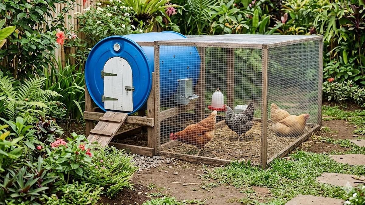 Kandang Ayam Drum atau Kayu, Mana yang Lebih Tahan Lama dan Ekonomis?