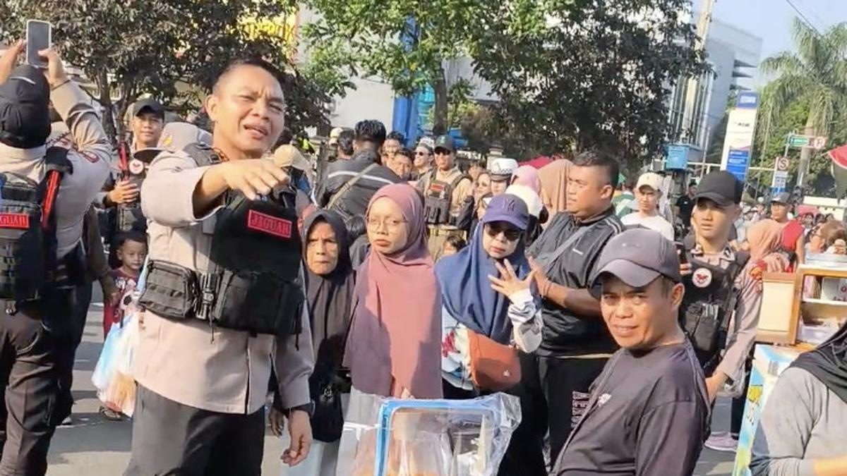 Kapolres Depok Beri Kejutan Warga dengan Jamuan saat CFD dan Ngopi di Malam Hari