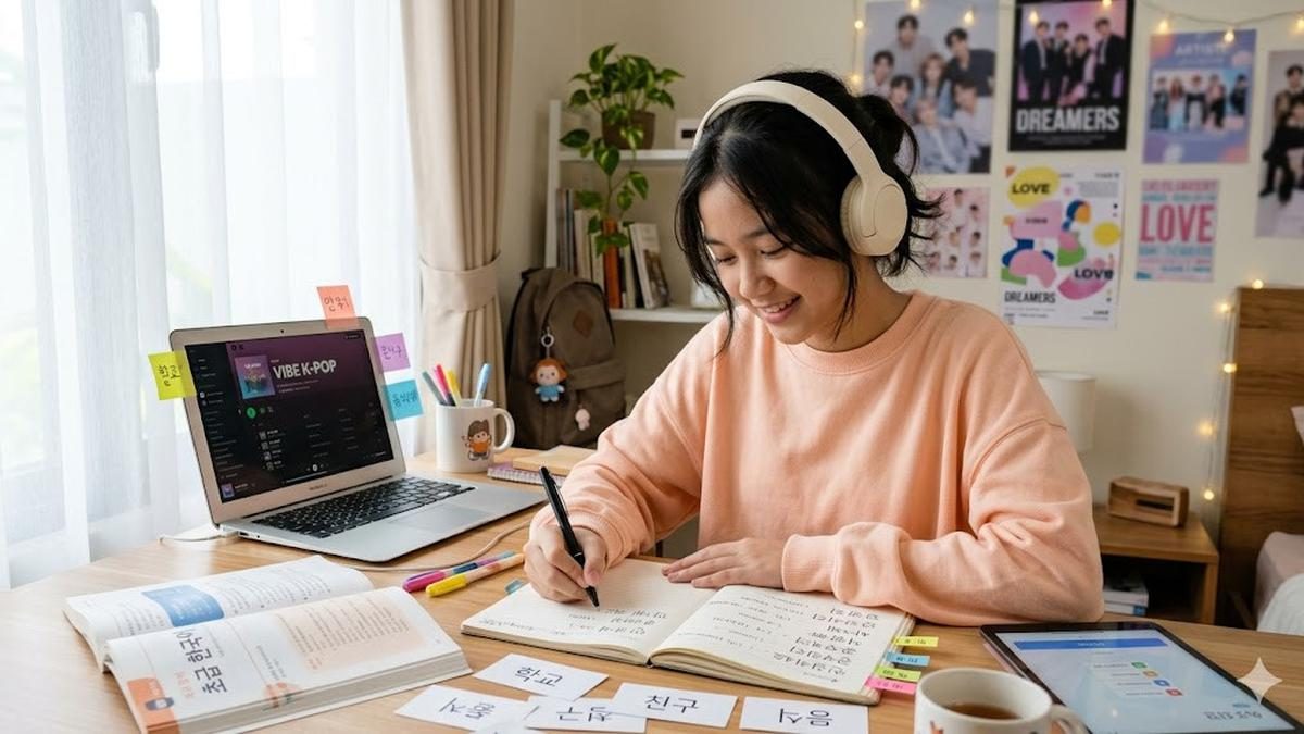 Kebiasaan Sederhana Penggemar K-Pop untuk Tingkatkan Bahasa Korea