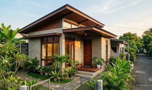 Kombinasi Material Fasad Rumah Tahan Cuaca Tropis yang Modern