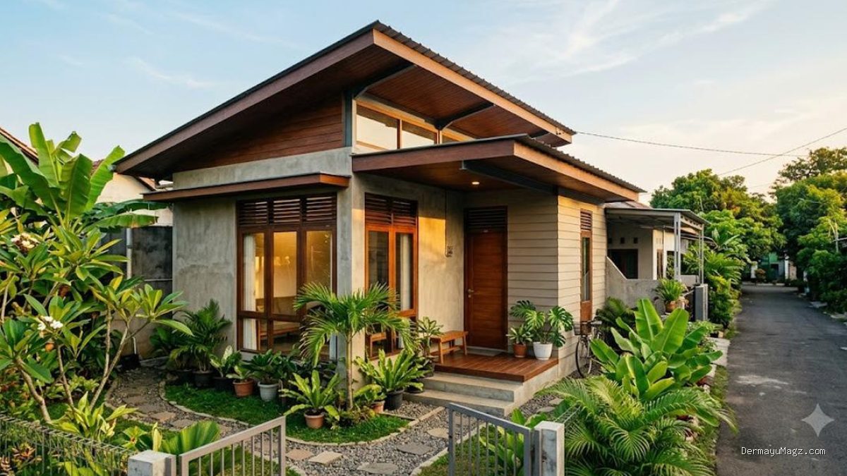 Kombinasi Material Fasad Rumah Tahan Cuaca Tropis yang Modern