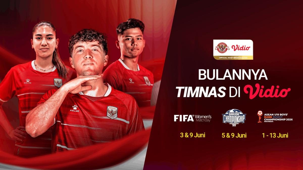 Laga Timnas Indonesia Hingga Juni 2026 Tayang Eksklusif di Vidio