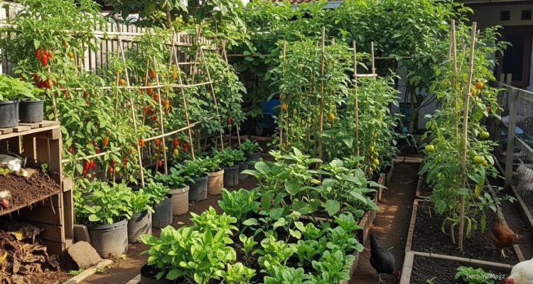 Memanfaatkan Limbah Ternak untuk Kebun Produktif