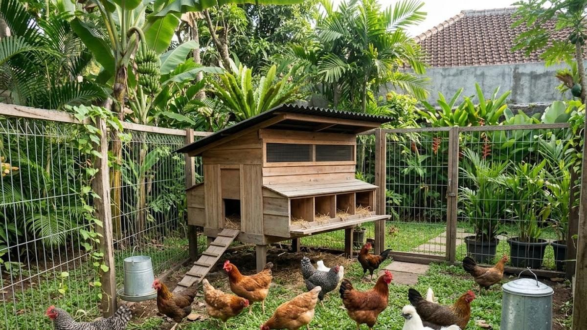 Membuat Kandang Umbaran Ayam di Lahan Terbatas agar Sehat dan Berkembang