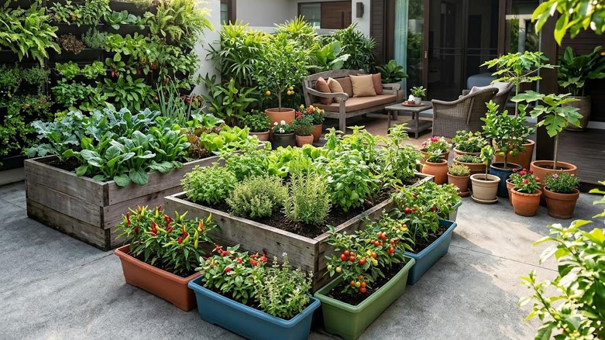 Menata Halaman Cor Agar Tetap Berfungsi untuk Berkebun